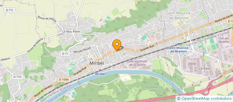 localisation de l'entreprise MONSIEUR ACHILLE CAYRAT à MIRIBEL