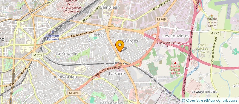 localisation de l'entreprise MONSIEUR ACHILLE DUMONT  CLERMONT-FERRAND