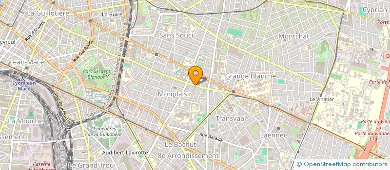 localisation de l'entreprise MONSIEUR ACHILLE GEORGES PAUGET  LYON