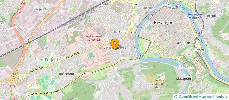 localisation de l'entreprise MONSIEUR ACHILLE JEUNIER  BESANCON