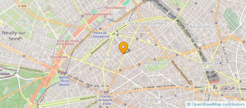 localisation de l'entreprise MONSIEUR ACHILLE KONINCKX  PARIS