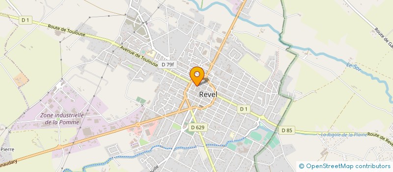 localisation de l'entreprise MONSIEUR ACHILLE MARTY  REVEL