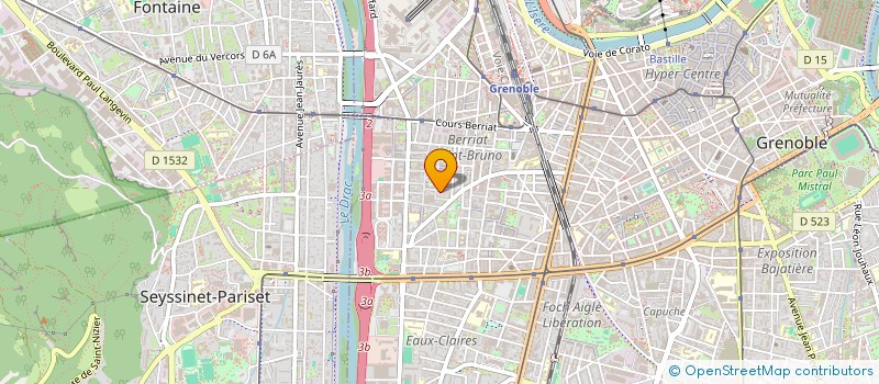 localisation de l'entreprise MONSIEUR ACHILLE MOUYAN  GRENOBLE