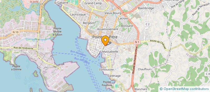 localisation de l'entreprise MONSIEUR ACHILLE NARCISSE à POINTE-A-PITRE