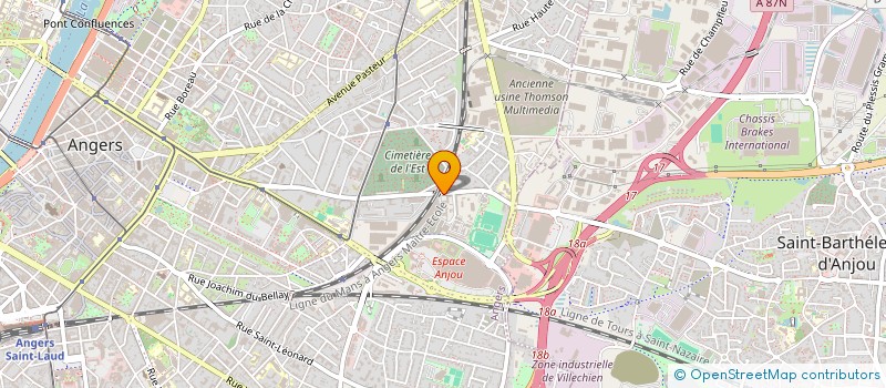 localisation de l'entreprise MONSIEUR ACHILLE NGANDO NGOH à ANGERS