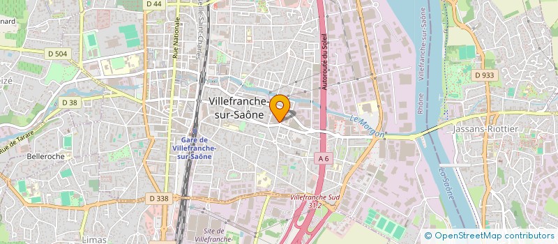 localisation de l'entreprise MONSIEUR ACHILLE NYATT NYATT  VILLEFRANCHE-SUR-SAONE