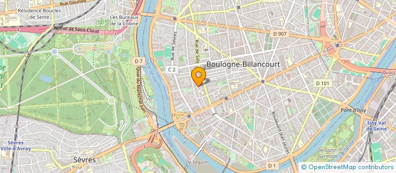localisation de l'entreprise MONSIEUR ACHILLE PERROT à BOULOGNE-BILLANCOURT