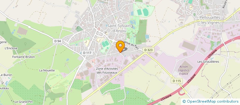 localisation de l'entreprise MONSIEUR ACHILLE RAIMBAULT  VERRIERES-EN-ANJOU