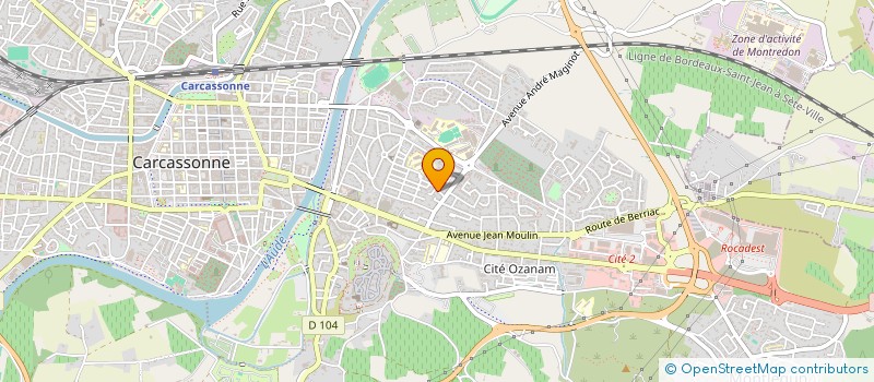 localisation de l'entreprise MONSIEUR ACHOUR HAMITOUCHE  CARCASSONNE