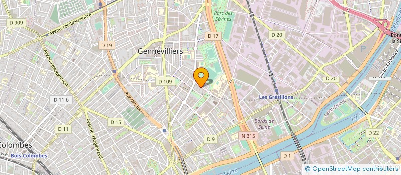 localisation de l'entreprise MONSIEUR ACHOUR HAMMADOU à GENNEVILLIERS