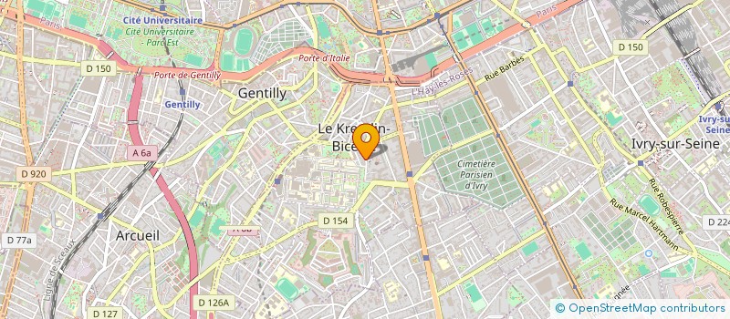 localisation de l'entreprise MONSIEUR ACHOUR KHARBOUBI  LE KREMLIN-BICETRE