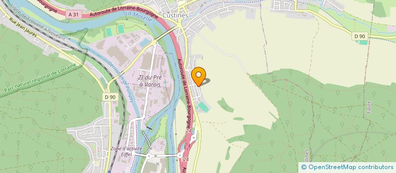 localisation de l'entreprise MONSIEUR ACHOUR MENZER  CUSTINES