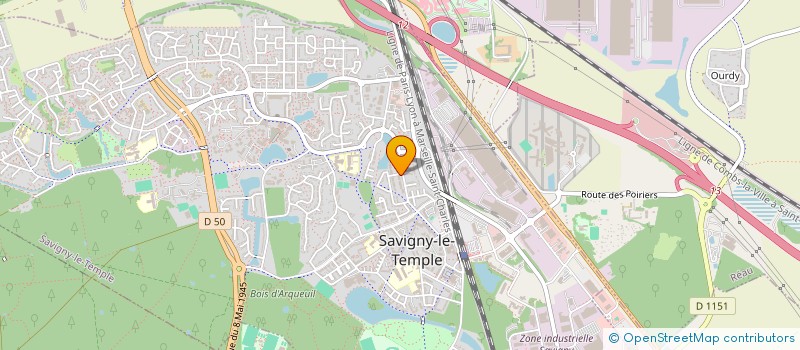 localisation de l'entreprise MONSIEUR ACHOUR NEMEUR  SAVIGNY-LE-TEMPLE