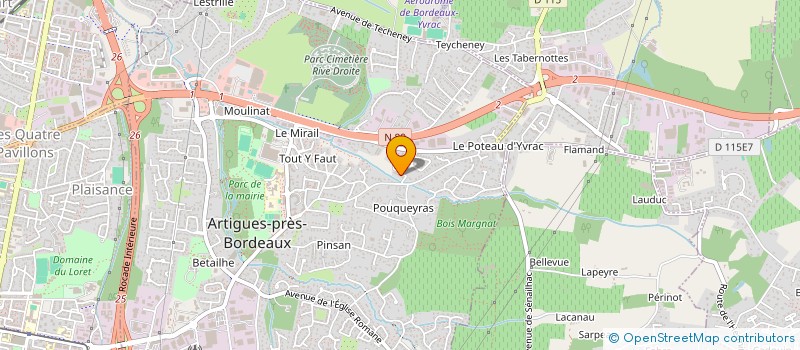 localisation de l'entreprise MONSIEUR ACHRAF AINOU  ARTIGUES-PRES-BORDEAUX