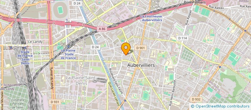 localisation de l'entreprise MONSIEUR ACHRAF AYEB  AUBERVILLIERS