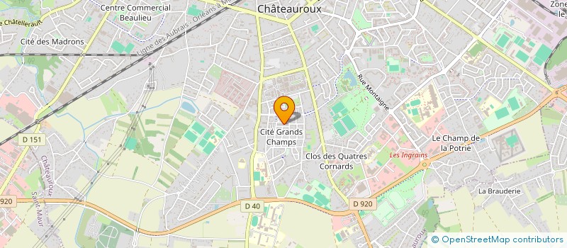 localisation de l'entreprise MONSIEUR ACHRAF BEN JBARA à CHATEAUROUX