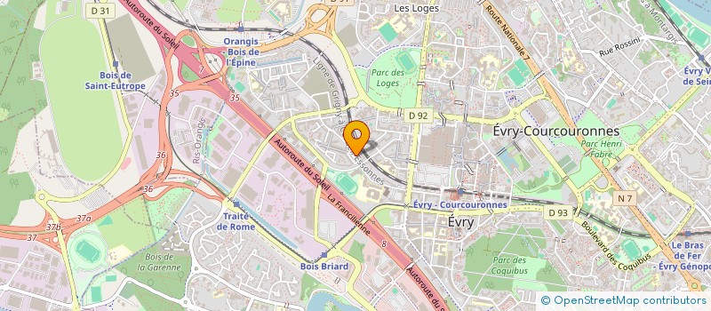 localisation de l'entreprise MONSIEUR ACHRAF BEN SENNAH  EVRY-COURCOURONNES