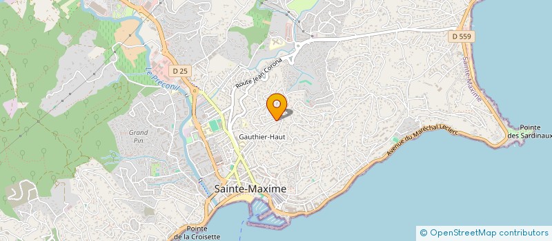 localisation de l'entreprise MONSIEUR ACHRAF BENAHRA à SAINTE-MAXIME