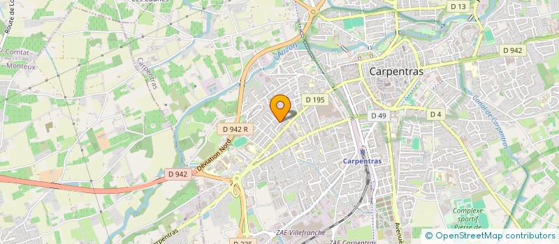 localisation de l'entreprise MONSIEUR ACHRAF EL GHADDAR  CARPENTRAS