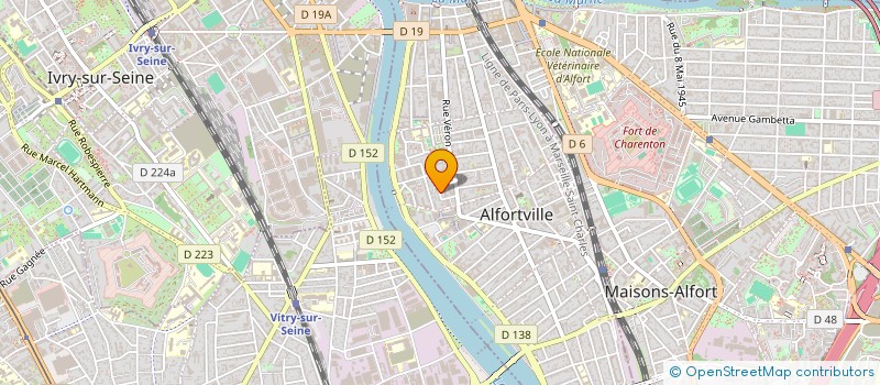 localisation de l'entreprise MONSIEUR ACHRAF EL KHABAR  ALFORTVILLE