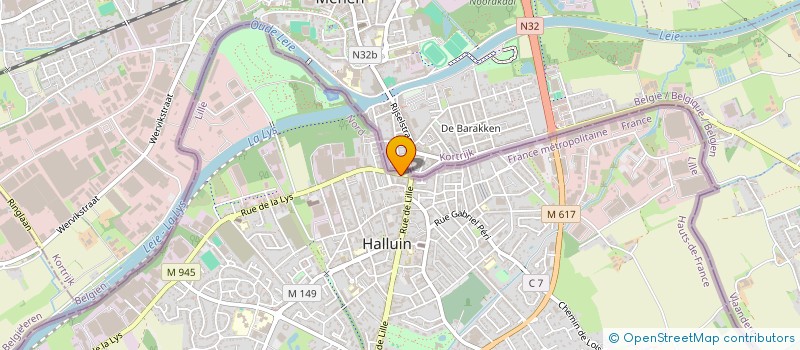 localisation de l'entreprise MONSIEUR ACHRAF ET-TAOUSSI  HALLUIN