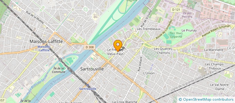 localisation de l'entreprise MONSIEUR ACHRAF GHARSELLAOUI  SARTROUVILLE