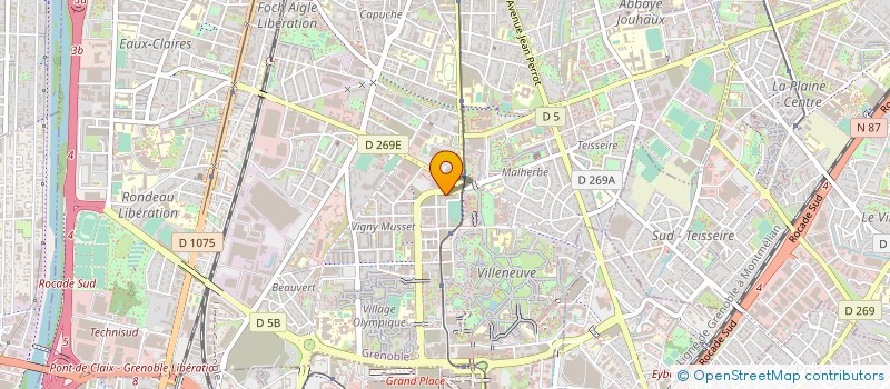 localisation de l'entreprise MONSIEUR ACHRAF GUERROUDJ  GRENOBLE