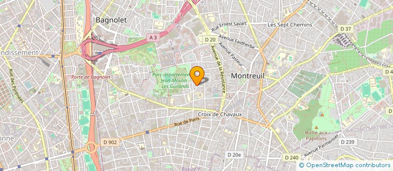 localisation de l'entreprise MONSIEUR ACHRAF HAMDI  MONTREUIL