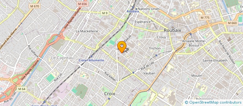 localisation de l'entreprise MONSIEUR ACHRAF LACHGAR  ROUBAIX