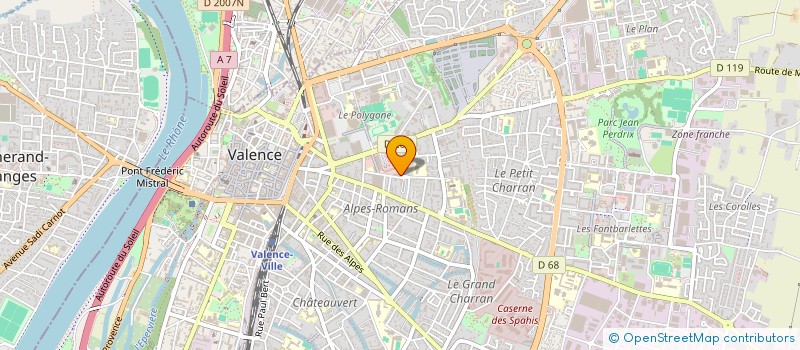 localisation de l'entreprise MONSIEUR ACHRAF LAJNAF à VALENCE