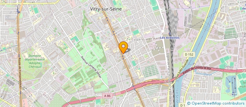 localisation de l'entreprise MONSIEUR ACHRAF MOUMEN à VITRY-SUR-SEINE