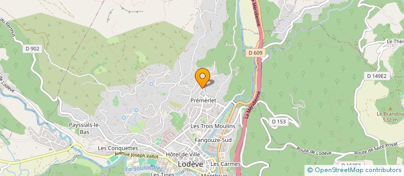 localisation de l'entreprise MONSIEUR ACHRAF OUALIBOUCH  LODEVE