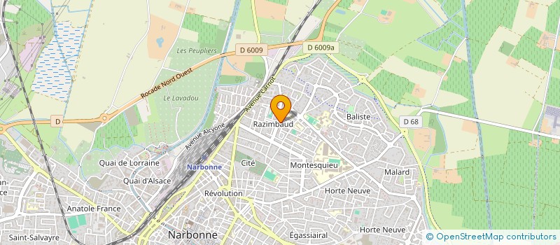 localisation de l'entreprise MONSIEUR ACHRAF ZANNAD  NARBONNE