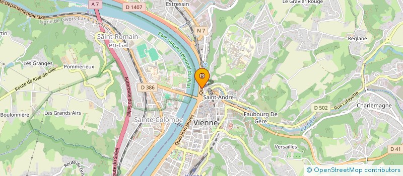 localisation de l'entreprise MONSIEUR ACHRAF ZOUAOUI  VIENNE