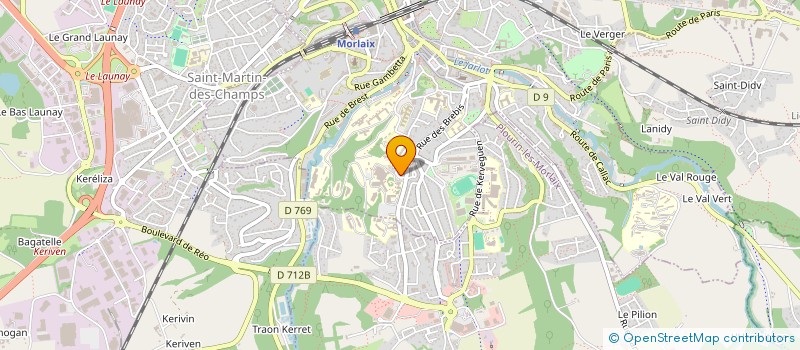 localisation de l'entreprise MONSIEUR ACHREF BOUHALLI  MORLAIX