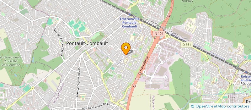 localisation de l'entreprise MONSIEUR ACHREF LARAYEDH  PONTAULT-COMBAULT