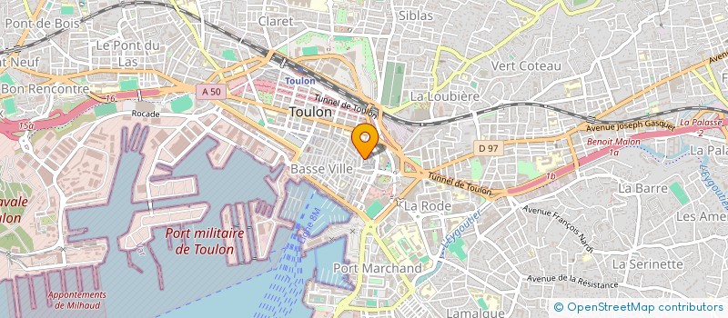 localisation de l'entreprise MONSIEUR ACHREF NOUANIA  TOULON