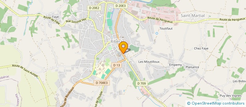 localisation de l'entreprise MONSIEUR ACHREF OMRI à RIBERAC
