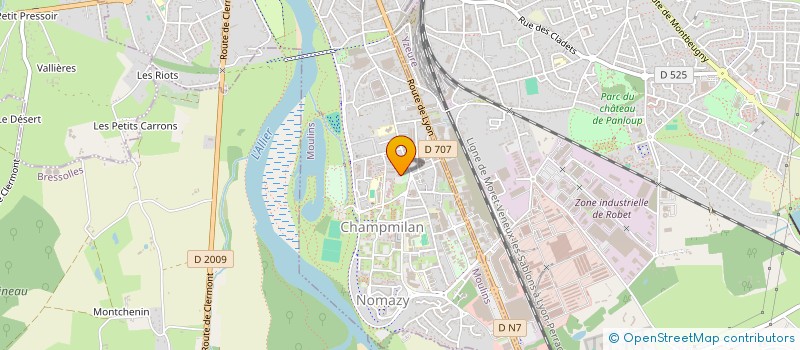 localisation de l'entreprise MONSIEUR AD-NAIK TOUMBO  MOULINS