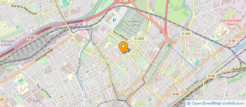 localisation de l'entreprise MONSIEUR ADAL MERDJA  MULHOUSE