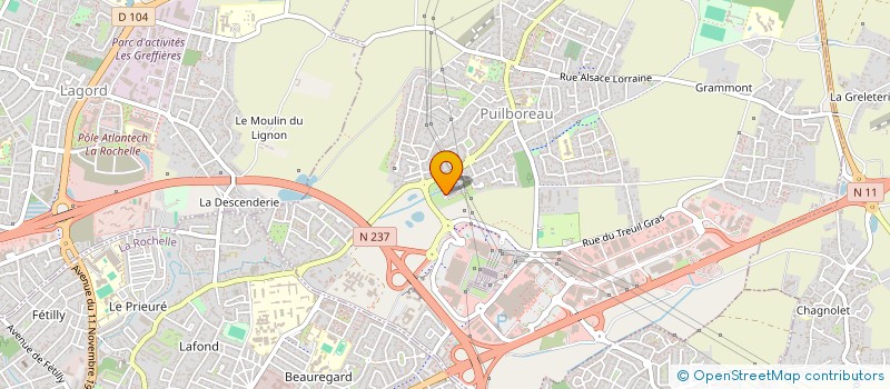 localisation de l'entreprise MONSIEUR ADAL MNSAI  PUILBOREAU