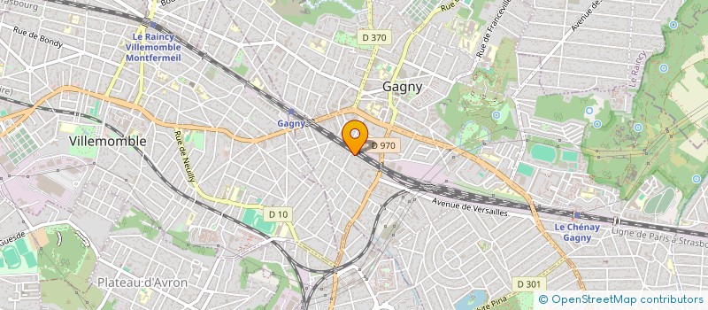 localisation de l'entreprise MONSIEUR ADALBERTO DE SOUSA MENDES  GAGNY