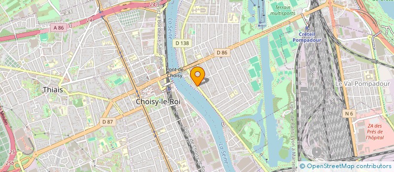 localisation de l'entreprise MONSIEUR ADALBERTO GOMES VIEIRA  CHOISY LE ROI