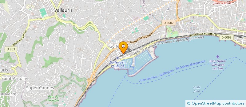 localisation de l'entreprise MONSIEUR ADAM ABBADI  VALLAURIS