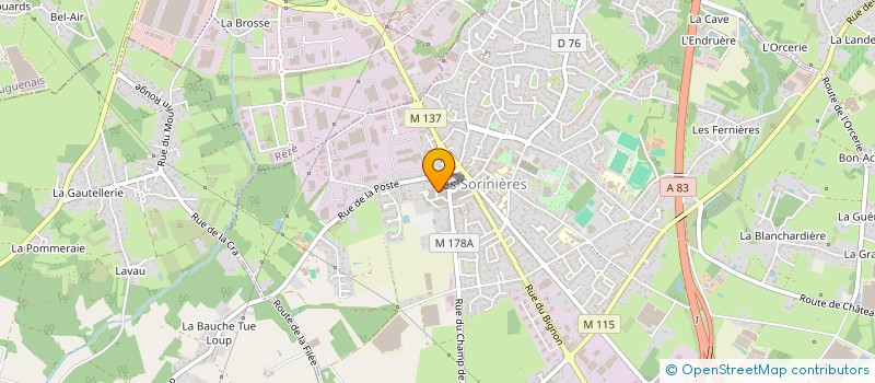 localisation de l'entreprise MONSIEUR ADAM ADAM YASSIN  LES SORINIERES