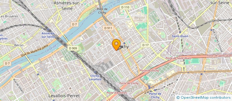 localisation de l'entreprise MONSIEUR ADAM AKRICH à CLICHY