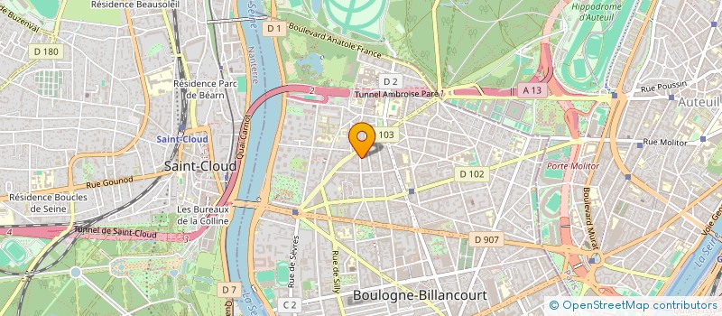 localisation de l'entreprise MONSIEUR ADAM ALVARENGA SPADINGER à BOULOGNE-BILLANCOURT