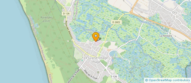 localisation de l'entreprise MONSIEUR ADAM AUDEBEAU  LE GRAND-VILLAGE-PLAGE