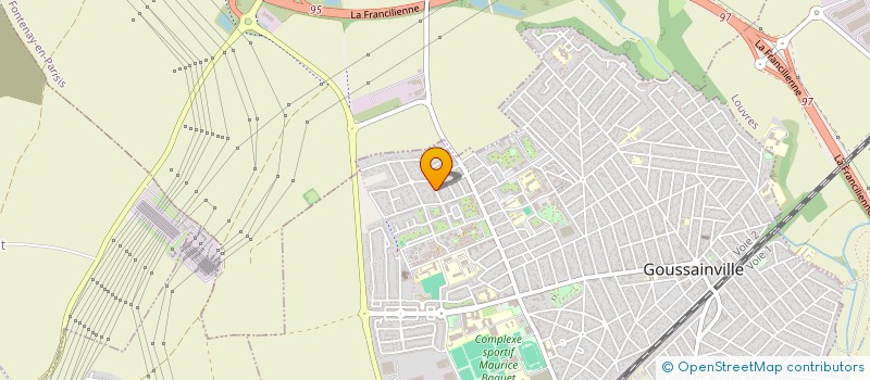 localisation de l'entreprise MONSIEUR ADAM BAKRI  GOUSSAINVILLE