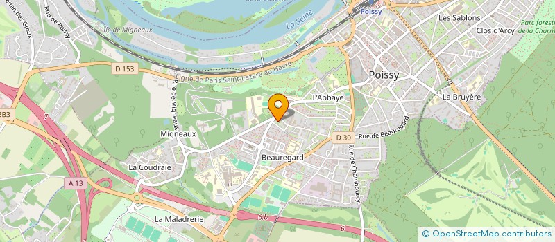 localisation de l'entreprise MONSIEUR ADAM BATAH  POISSY